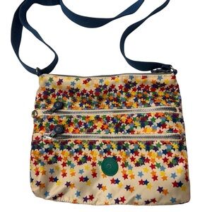 Kipling vintage reach for the stars nylon crossbody utility, granola, outdoorbag